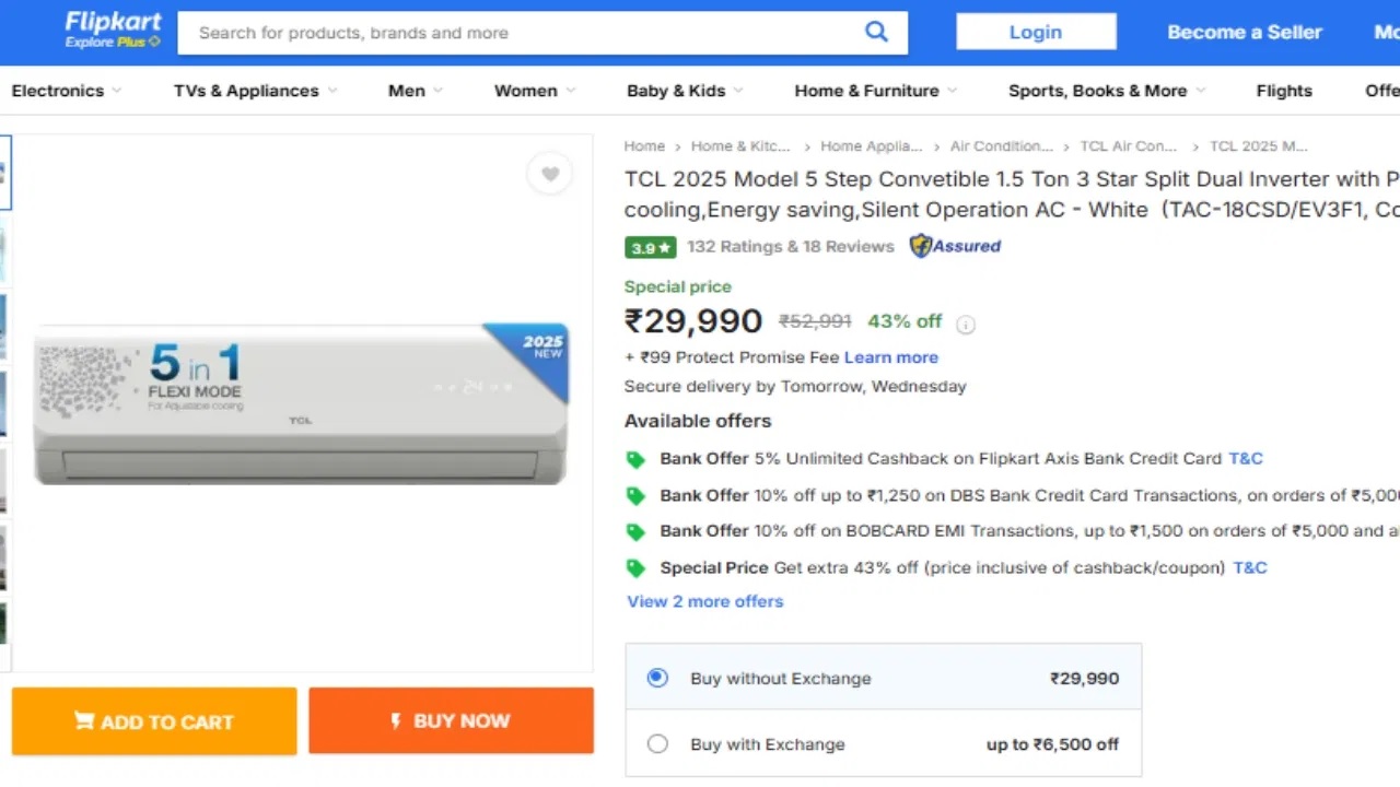 1.5 ton AC Price