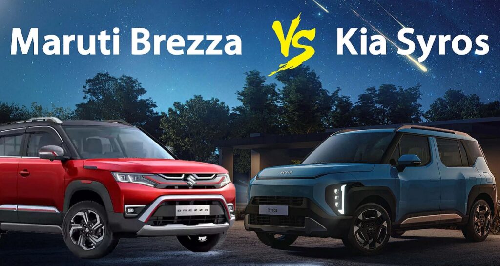 Kia Syros Vs Maruti Brezza