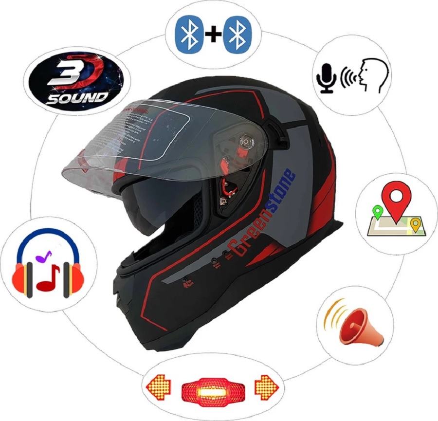 Bluetooth Led Helmet