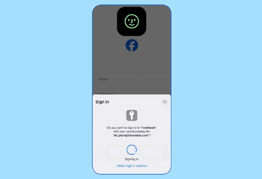 Facebook Passkey Feature