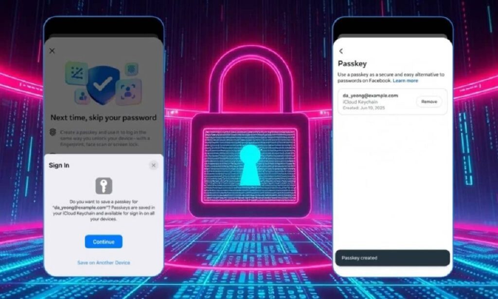 Facebook Passkey Feature