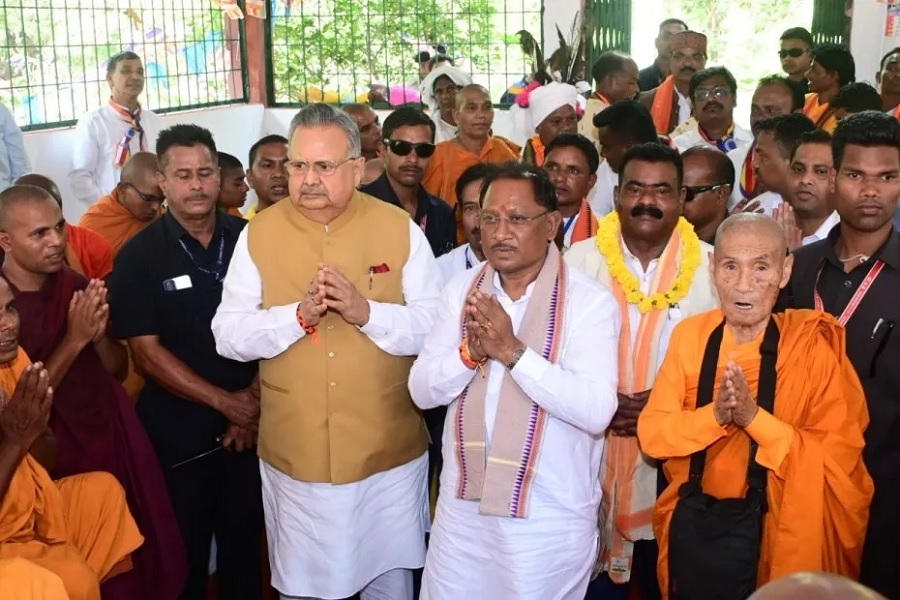 Cultural celebration with Buddhist tradition