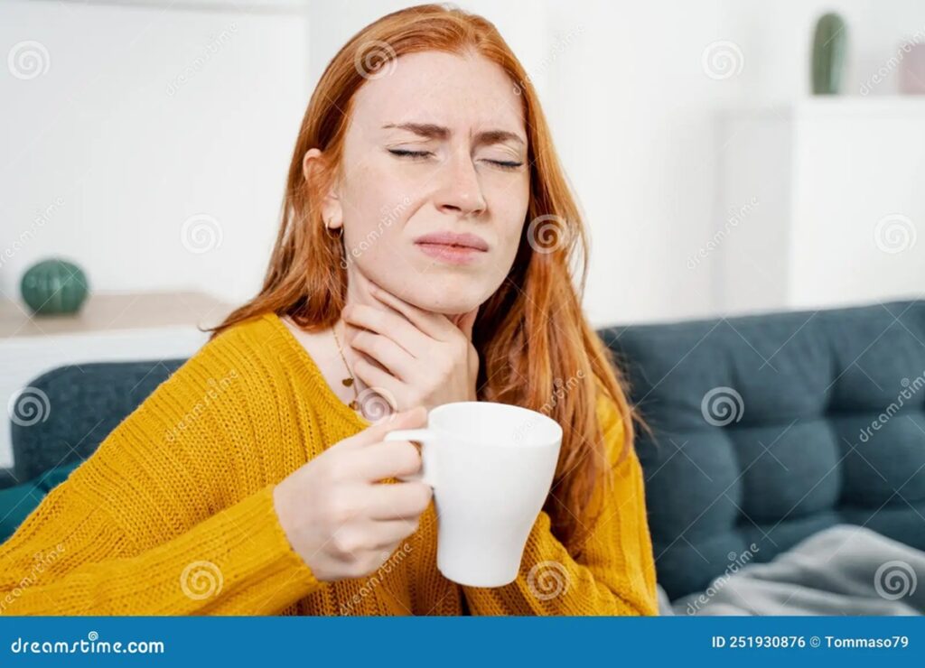 seasonal throat pain