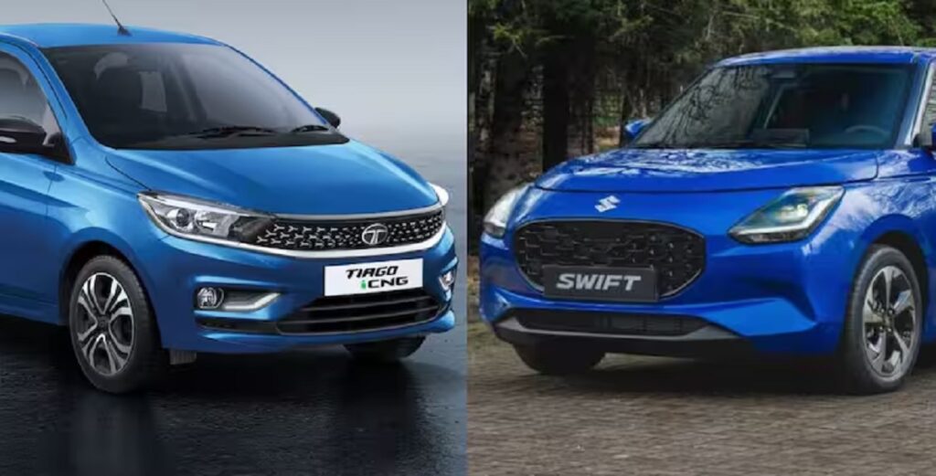 Tata Tiago vs Maruti Swift
